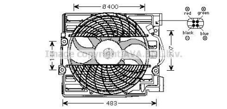 Вентилятор AVA COOLING BW7509