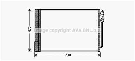 Радиатор кондиционера AVA AVA COOLING BWA5370D