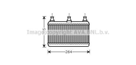 Радиатор отопителя салона AVA AVA COOLING BWA6341