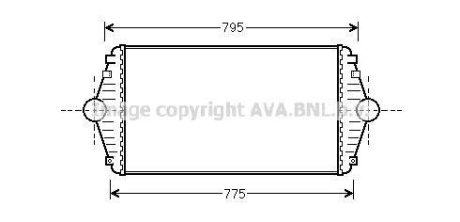 Інтеркулер P806/EVASION/ULYSSE D 94- (Ava) AVA COOLING CN4086