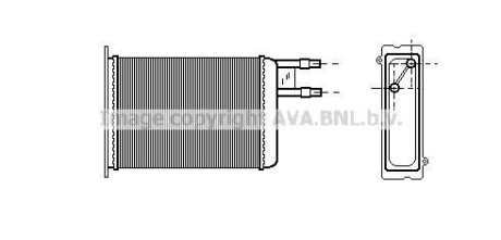 Радіатор обігрівача JUMPER/DUCATO/BOXER MT (Ava) AVA COOLING CN6128