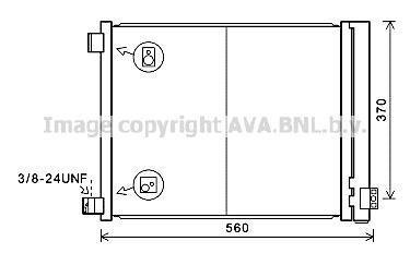 AVA NISSAN Радіатор кондиціонера (конденсатор) з осушувачем MICRA IV 1.2 DIG-S 11- AVA COOLING DN5427D