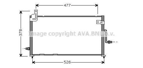 AVA DAEWOO Радіатор кондиціонера Matiz 98- AVA COOLING DW5044