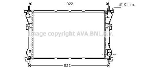 Радіатор охолодження двигуна TRANSIT VII 20TD MT 00- AVA COOLING FD2320 (фото 1)