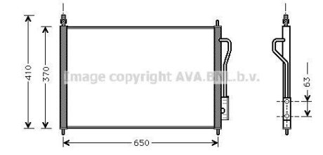 Радіатор кодиціонера AVA COOLING FD5268