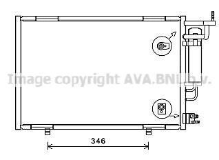 AVA Радіатор кондиціонера FORD FIESTA VI (CCN) (12-) (вир-во AVA) AVA COOLING FD5615D