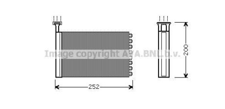 AVA FORD Радіатор опалення MONDEO I AVA COOLING FD6164