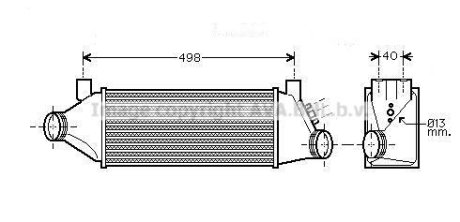 AVA FORD Інтеркулер TRANSIT 2.0 D 04- AVA COOLING FDA4385