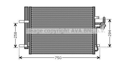 Радіатор кодиціонера AVA COOLING FDA5428D