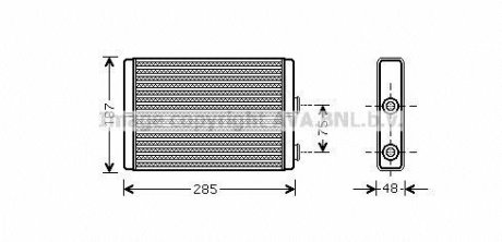 Радіатор обігрівача салону AVA COOLING FT6325 (фото 1)