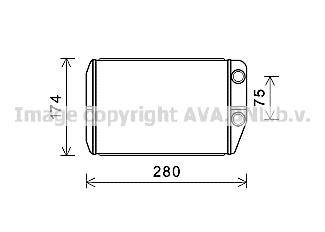 Радиатор отопителя салона Citroen Jumper Fiat Ducato Peugeot Boxer 06>11 11> AVA AVA COOLING FT6410