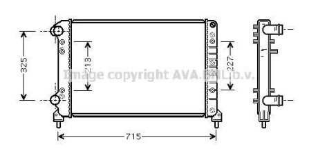 Радиатор охлаждения двигателя AVA AVA COOLING FTA2262