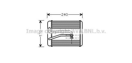 Радіатор обігрівача салону Hyundai Sonata 99>04 AVA AVA COOLING HY6119