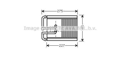 Радіатор обігрівача салону Hyundai Tucson Kia Sportage 2,0i 04>10 AVA AVA COOLING HY6168