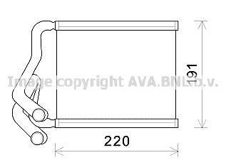 Радиатор отопителя салона Hyundai Elantra 11> AVA COOLING HY6380