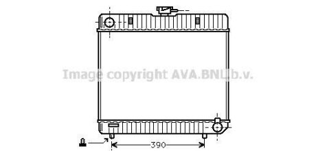 AVA DB Радіатор системи охолодження двигуна 123 T-Model (S123), 123 (W123), S-CLASS (W126) AVA COOLING MS2042