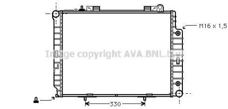 AVA DB Радіатор охолодження W210 2.9TD 96- AVA COOLING MS2209