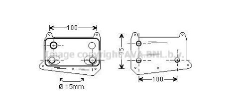 AVA DB Оливний радіатор W210/163 2.7/3.2CDI 99- AVA COOLING MS3552