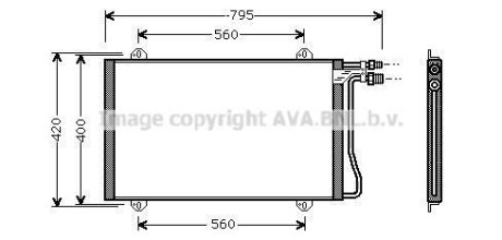 Радіатор кодиціонера AVA COOLING MS5219