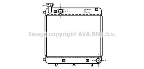 AVA DB Радіатор охолодження двиг. B601 AVA COOLING MSA2085