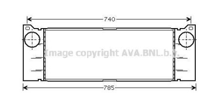 Інтеркулер MERCEDES VITO II W 639 (03-) (вир-во Ava) AVA COOLING MSA4473