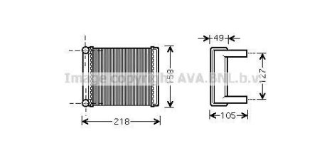 AVA DB Радіатор опалення B901, B902, B903, B904 AVA COOLING MSA6385