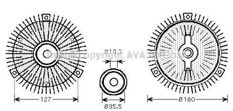 Віскомуфта MERCEDES-BENZ (вир-во AVA) AVA COOLING MSC408