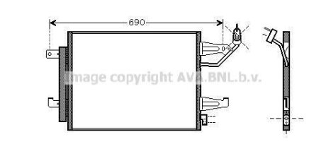 Радіатор кондиціонера AVA AVA COOLING MTA5177D