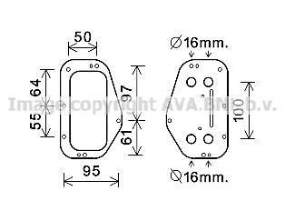 Охолоджувач оливи AVA COOLING OL3684