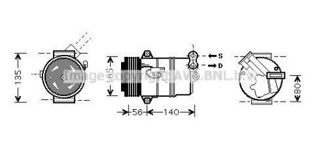 Компресор AVA COOLING OLAK428