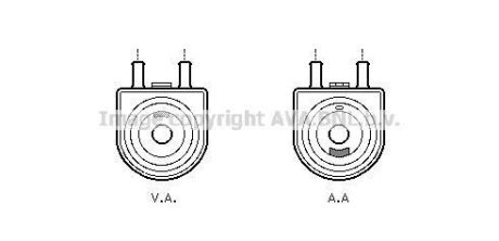 Радіатор масляний CITROEN Berlingo/PEUGEOT 206 (вир-во AVA) AVA COOLING PE3285