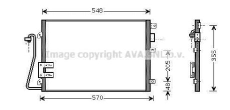 Радиатор кондиционера AVA AVA COOLING RT5376D