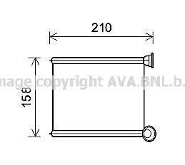 Радиатор отопителя салона Renault Clio IV, Logan II 13> AVA COOLING RT6629