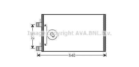 Радиатор кондиционера MB Citan (13-)/Renault Kangoo II (08-) AVA COOLING RTA5444