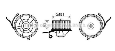 Вентилятор салону VW (вир-во AVA) AVA COOLING ST8505