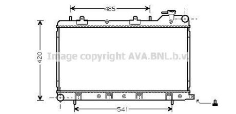 AVA SUBARU Радіатор IMPREZA 1,5-1,8 98- AVA COOLING SU2045