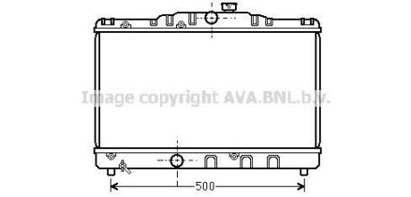 Радіатор охолодження COROLLA EE90 1.3MT 87-92(вир-во AVA) AVA COOLING TO2115