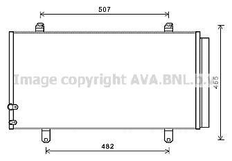 AVA Радіатор кондиціонера TOYOTA CAMRY (XV5) (11-) (вир-во AVA) AVA COOLING TO5698D