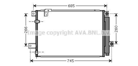 Радіатор кодиціонера AVA COOLING TOA5409D