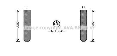 AVA Осушувач кондиціонера INFINITI FX35 (2003) 3.5 (вир-во AVA) AVA COOLING TOD017