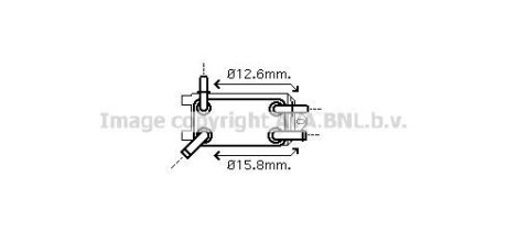 AVA VOLVO масляний радіатор C30/70 II, S40 II, V50 2.4/2.5 06- AVA COOLING VO3135