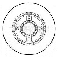 Гальмівні диски без підшипника BORG & BECK BBD5935S