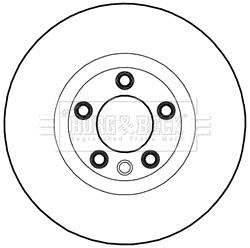 Тормозные диски правый BORG & BECK BBD5981S