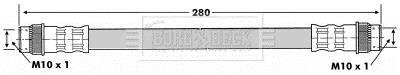 Тормозной шланг REAR L/R BORG & BECK BBH6765