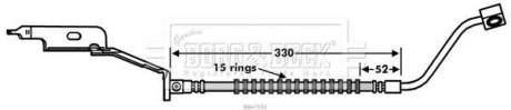 Тормозной шланг FRONT LH BORG & BECK BBH7550