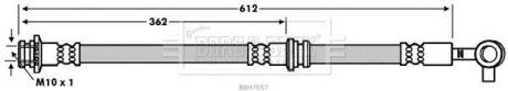 Тормозной шланг FRONT LH BORG & BECK BBH7657