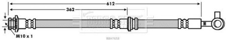 Тормозной шланг FRONT RH BORG & BECK BBH7658