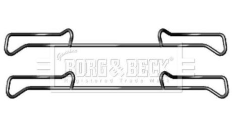 Ремкомплект гальмiвних колодок BORG & BECK BBK1219