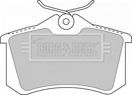 Тормозные колодки дисковые BORG & BECK BBP1512