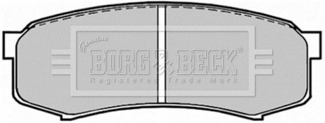 Тормозные колодки дисковые BORG & BECK BBP1514